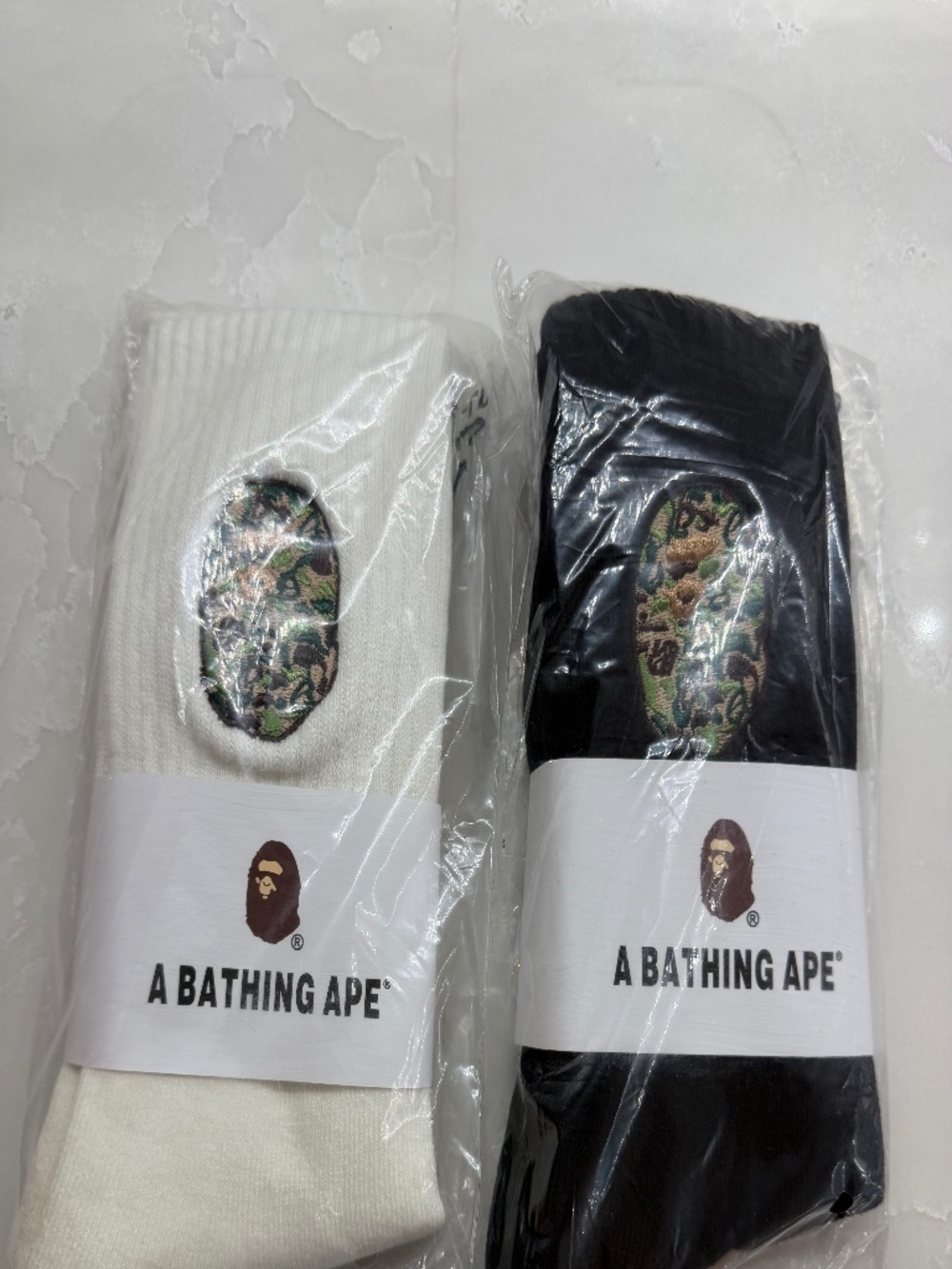 BAPE Socks two pairs size 8-12